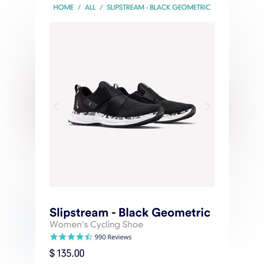 NEW Tiem slipstream cycle shoes w/ SPD cleat included - black geometric, size 8